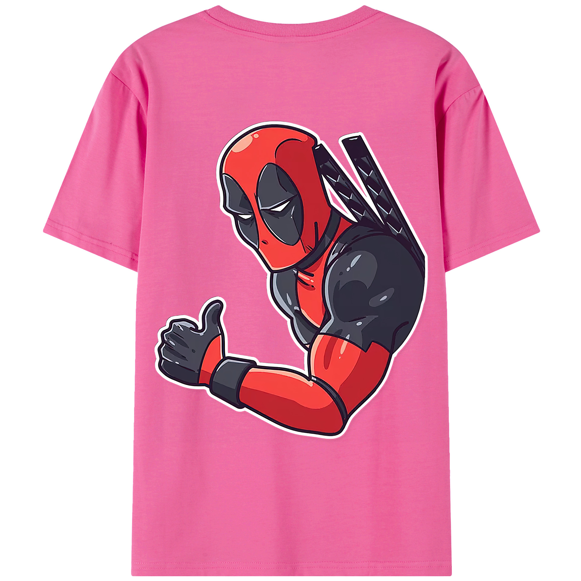 （画像用） Deadpool デッドプール レディース半袖Tシャツ(バックプリント)